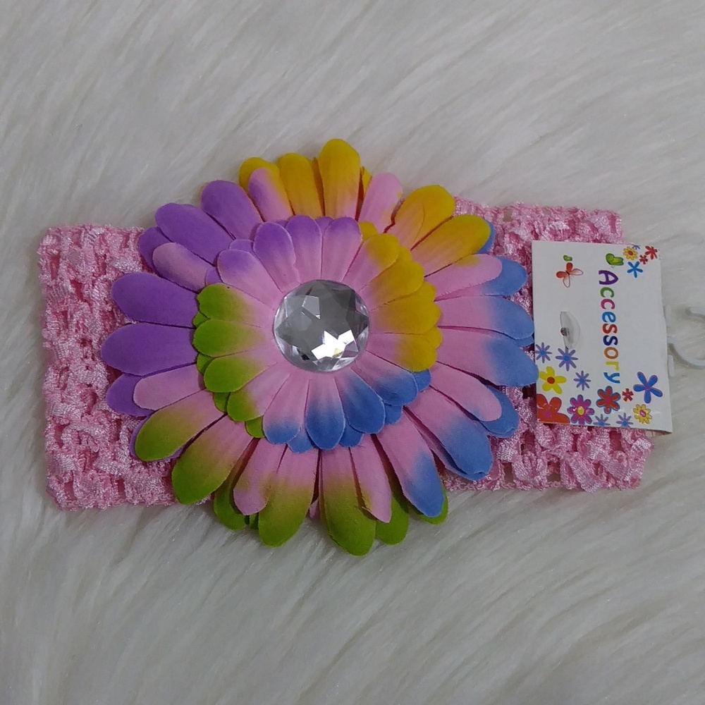 💥3/$12 Rainbow flower headband